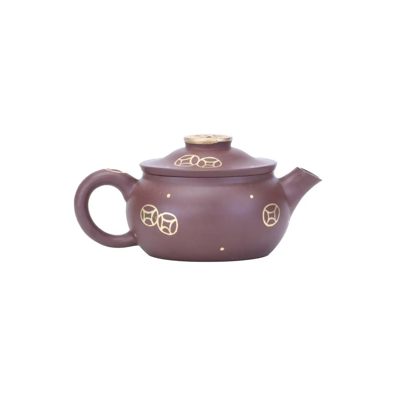 The Coin Pot — a Purple Gold Sand Yixing teapot by PO/ET