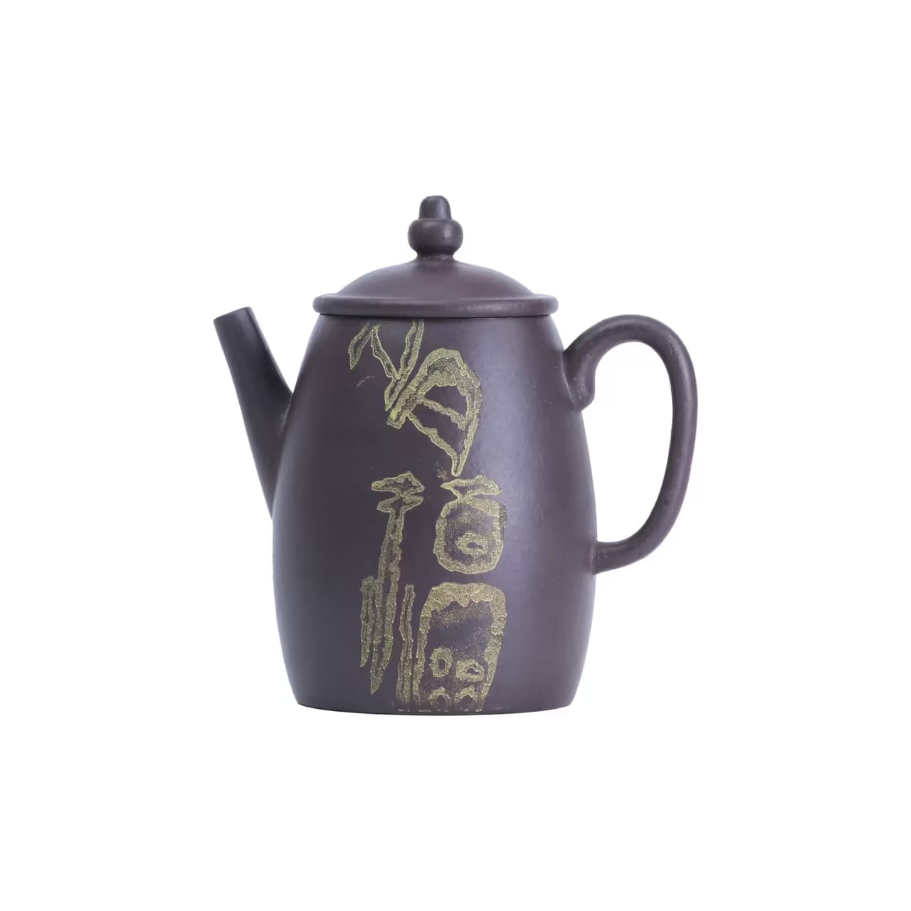 Door God — Blessings — a Blended Purple Clay Yixing teapot