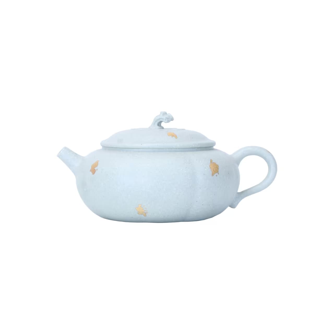Gourd's Whisper — a Morandi Green Yixing teapot